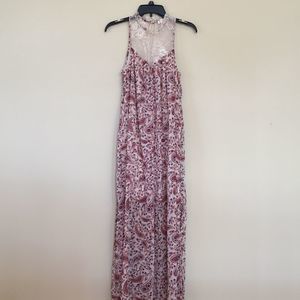 Mason & Belle Paisley Lace Detailed Maxi Dress Size L